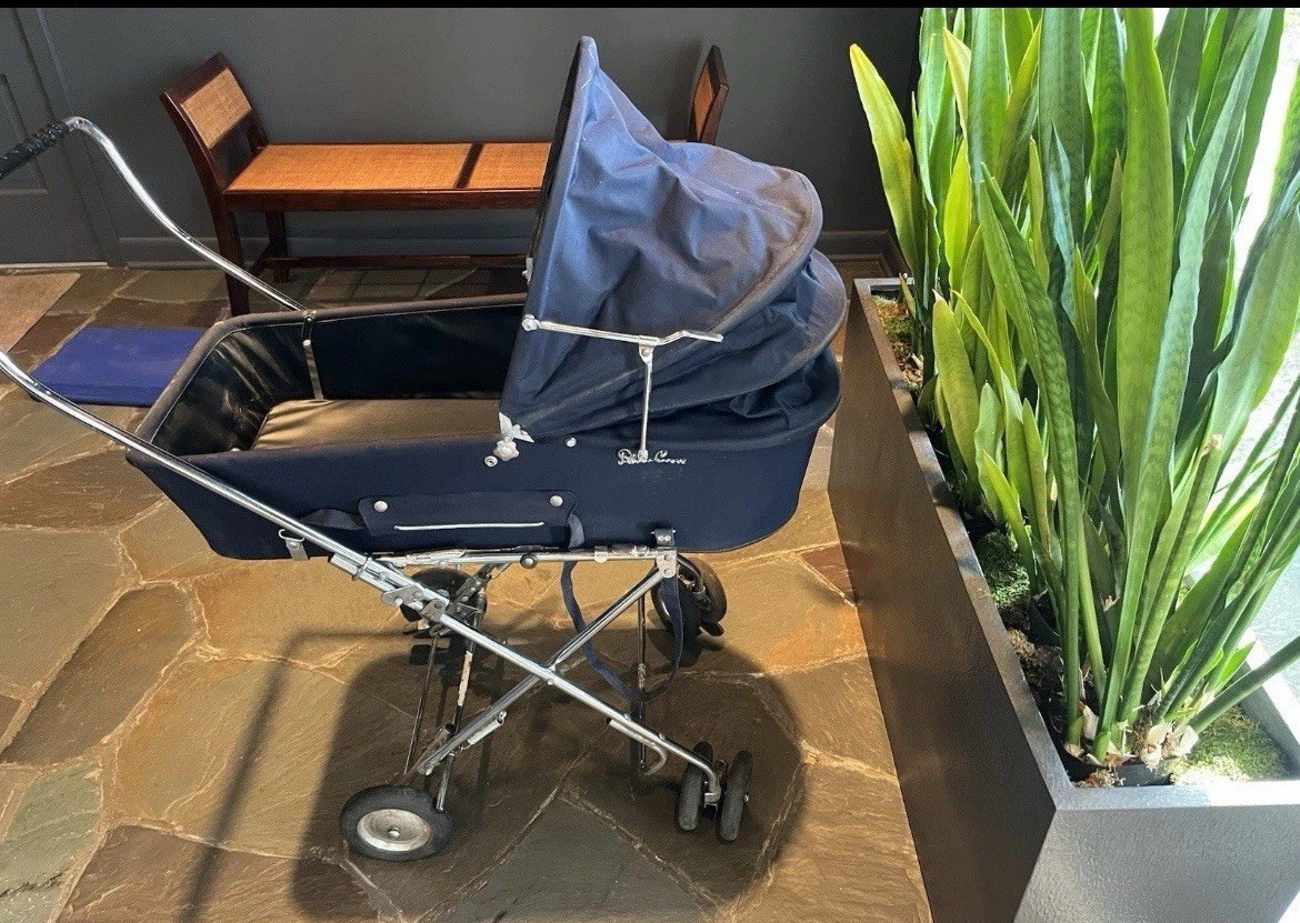 Vintage Silver Cross Baby Carriage Stroller VTG England 