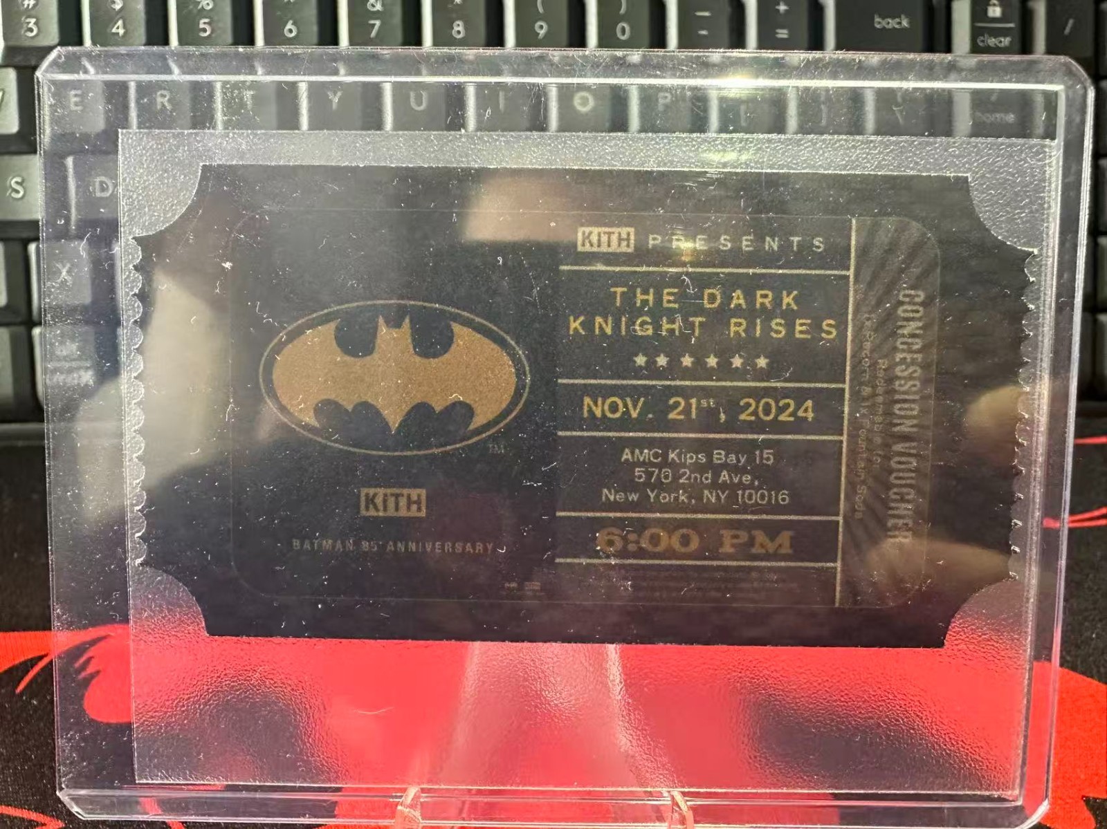 2024 Kith Batman The Dark Knight Rises AMC Ticket