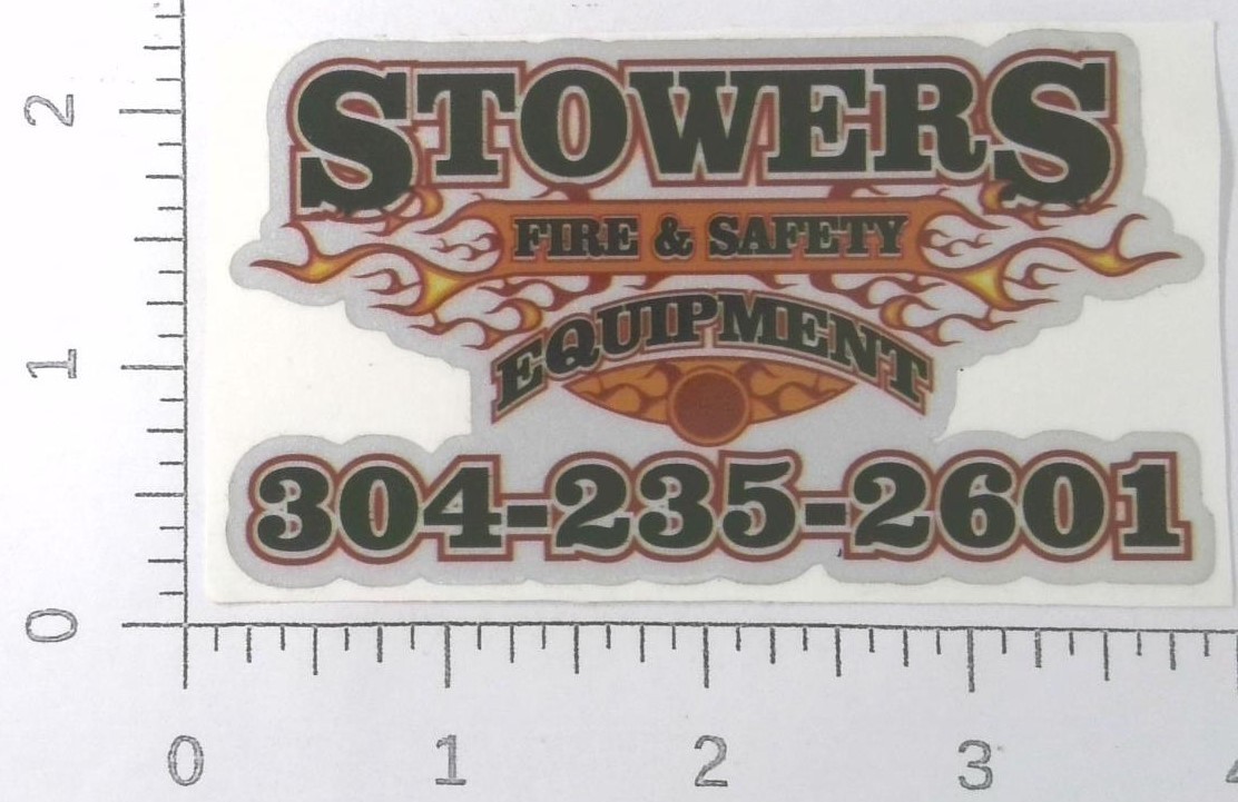 Stowers Fire & Safety Equipment Williamson West Virginia Coal Mine Sticker Decal