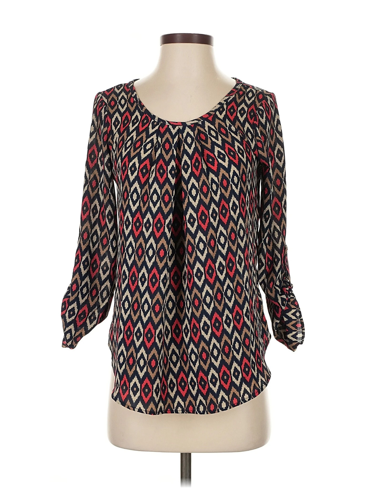 Papermoon Women Black 3/4 Sleeve Blouse XS