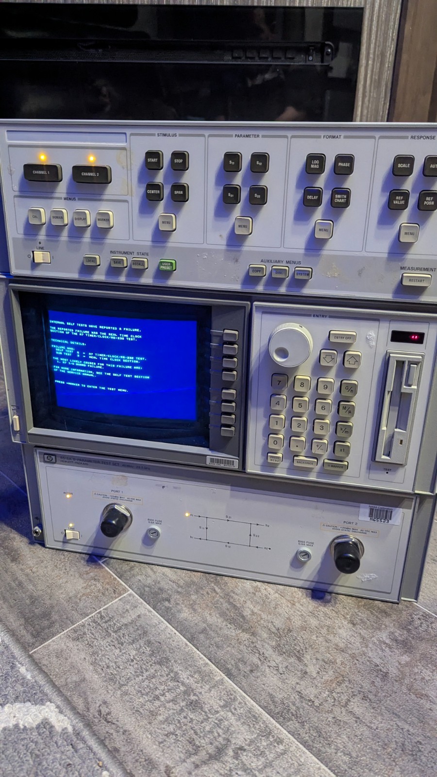 HP Agilent Keysight 85101C Network Analyzer Display Processor.  PARTS REPAIR UNI