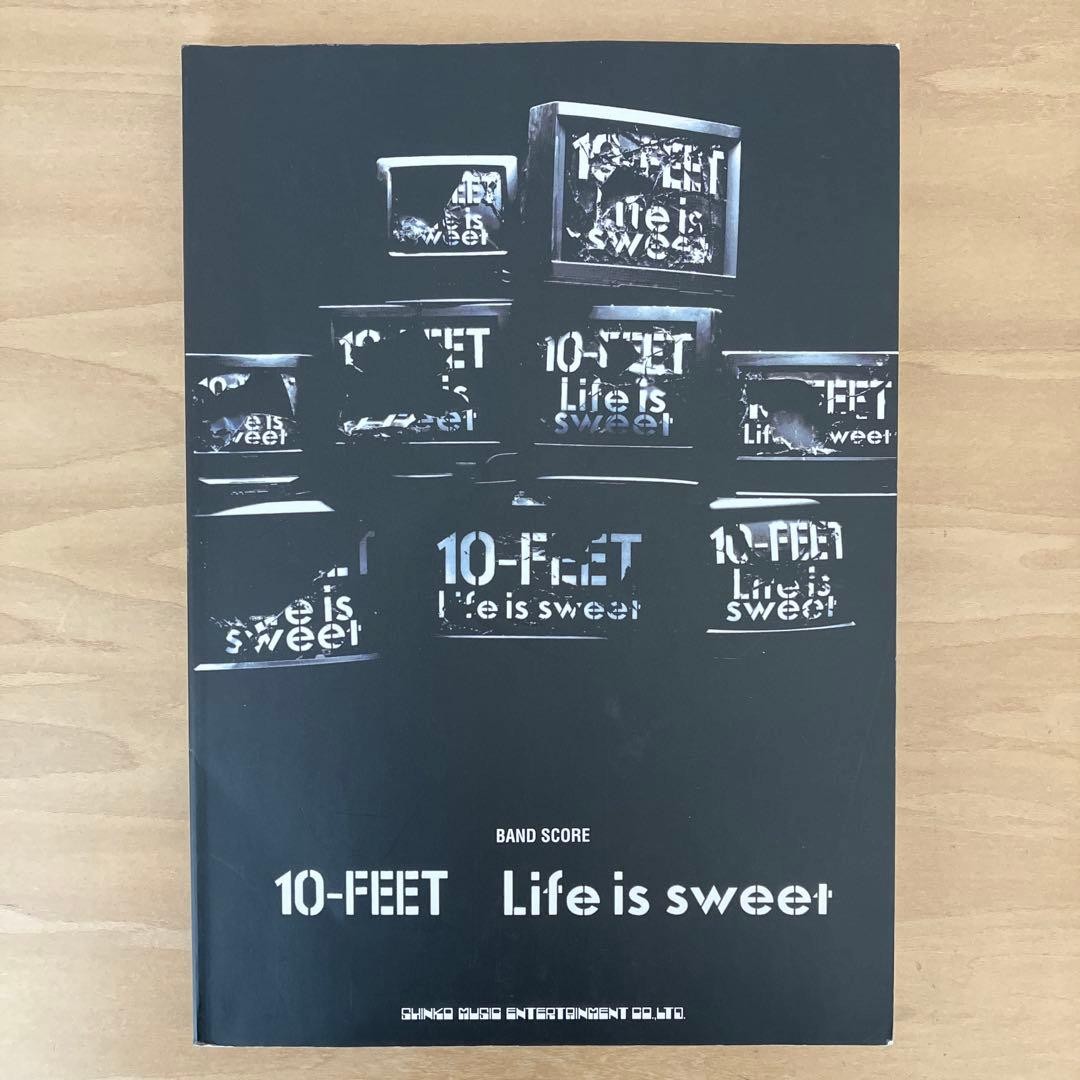 BAND SCORE 10-FEET Life is Sweet Music Score Used with Wear RRF