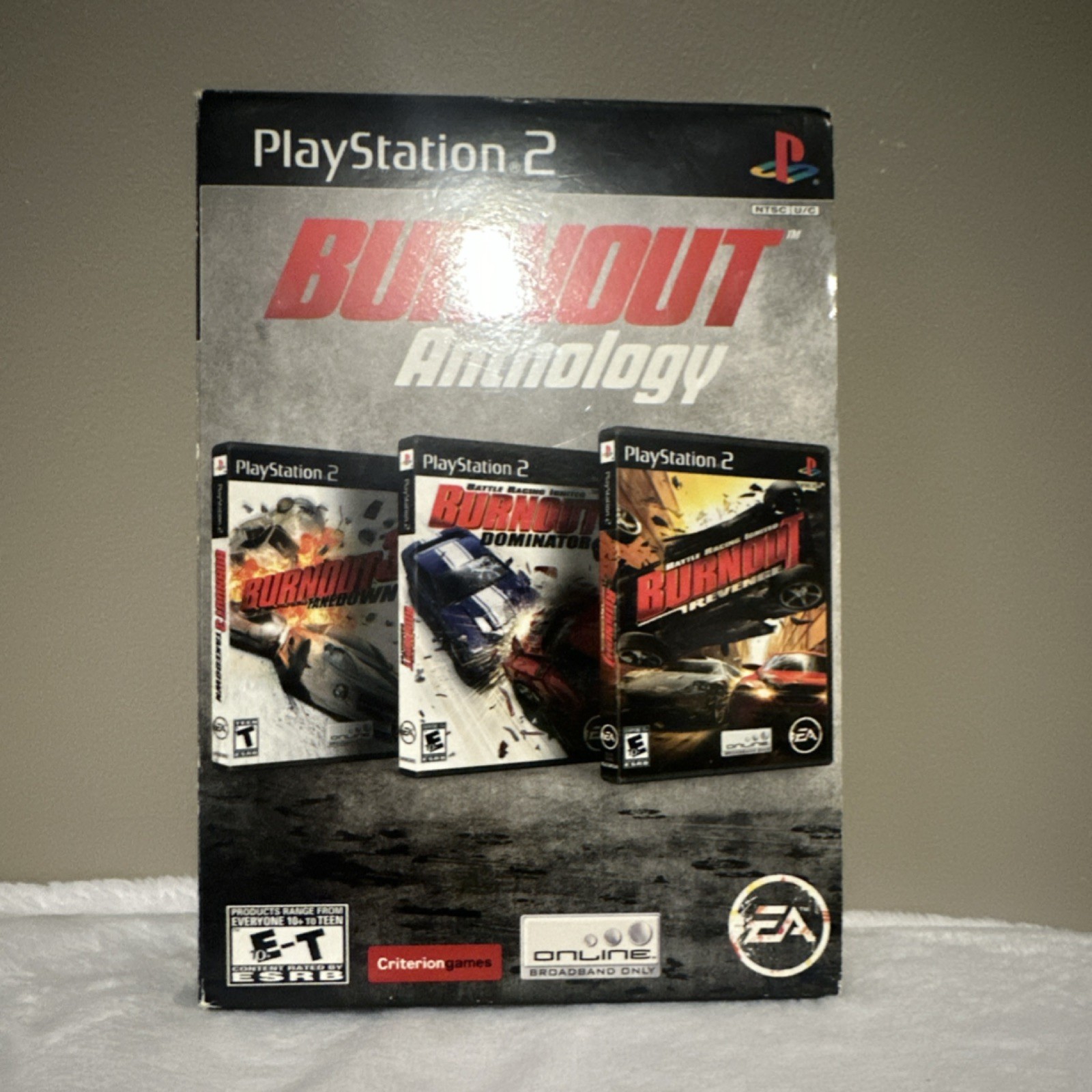 EA Burnout Anthology PS2 Lot Revenge Dominator 3 Takedown Discs Cases Box tested