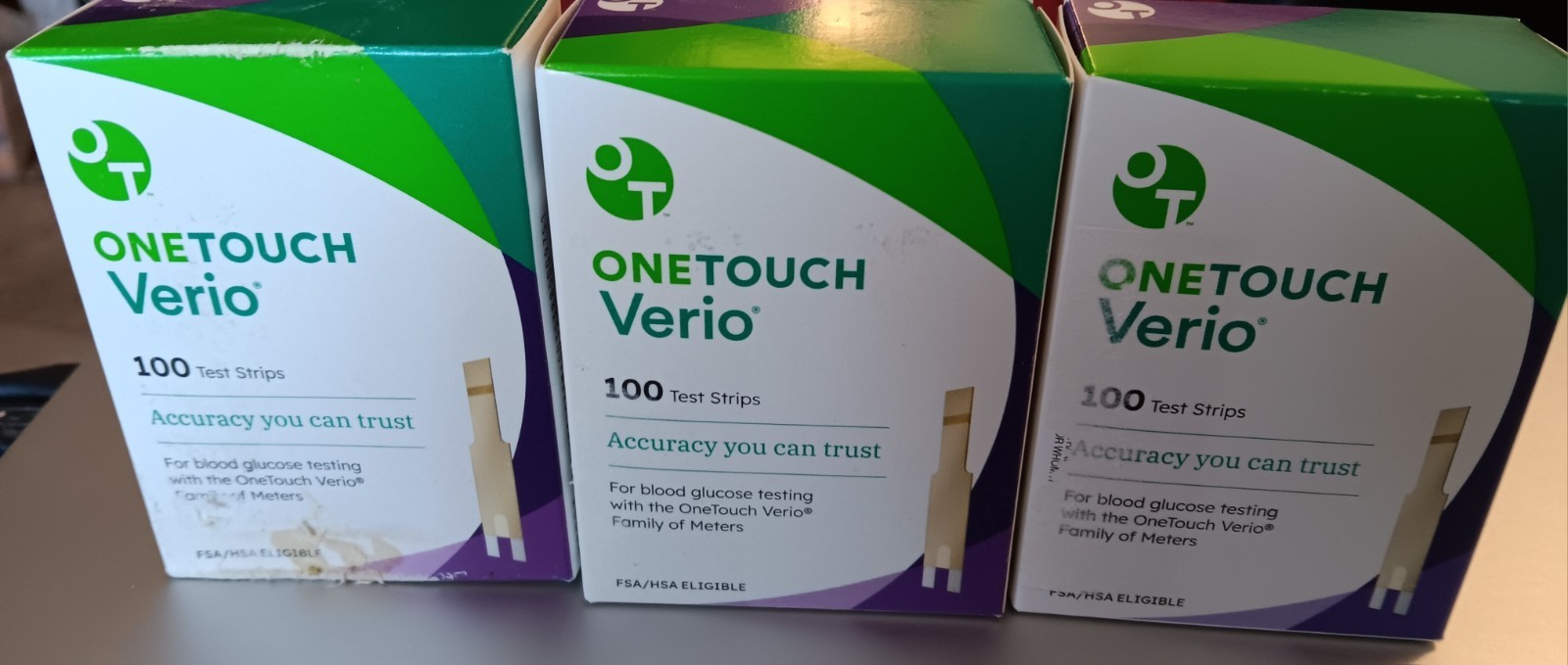OneTouch Verio 300 Glucose Blood Test Strips, Exp 3/31 2026, 5/31 2026