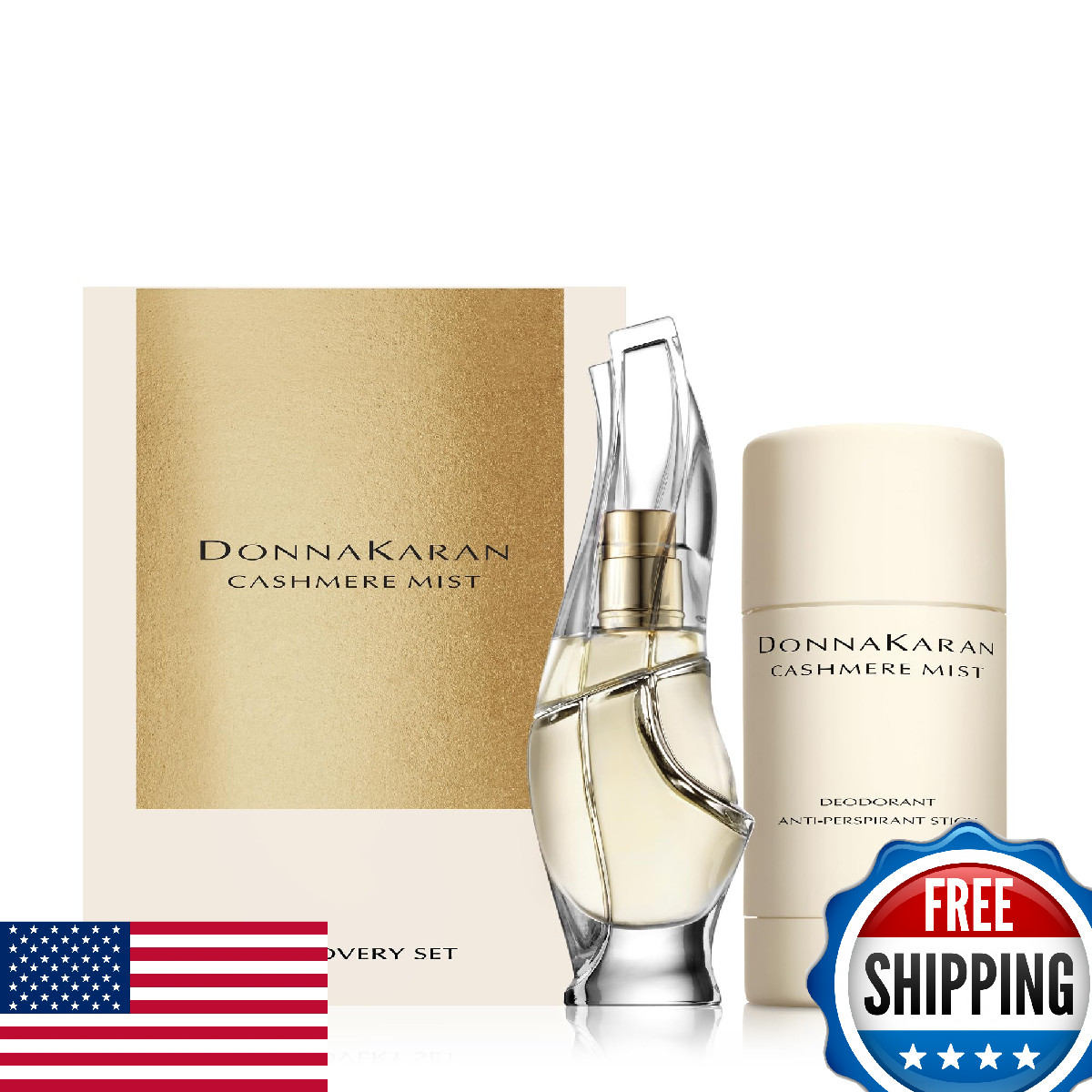 Donna Karan Cashmere Mist Discovery Duo Set - EDP Spray 15ml & Deodorant 50g