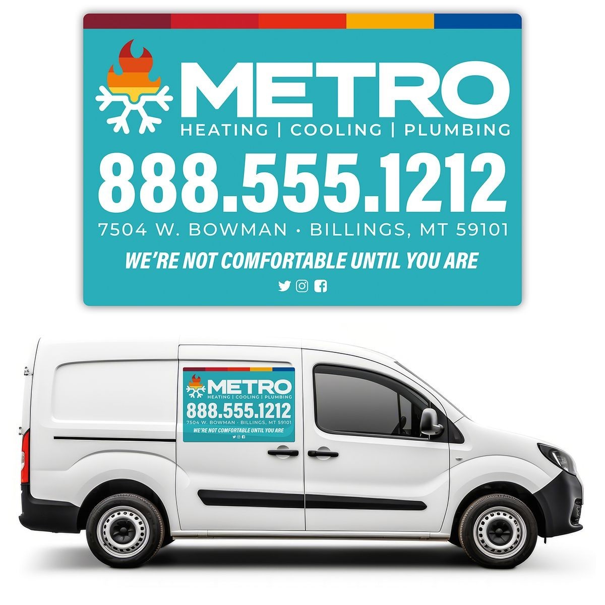 (2) 24" x 36" Full Color Vehicle Magnet Custom