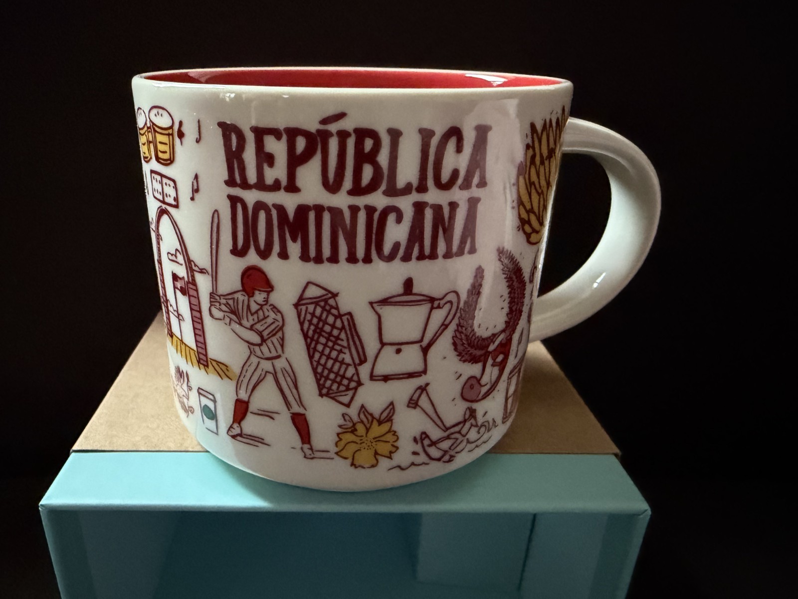Starbucks Dominican Republic BEEN THERE 14 oz Mug.  Brand new unused w/ SKU.