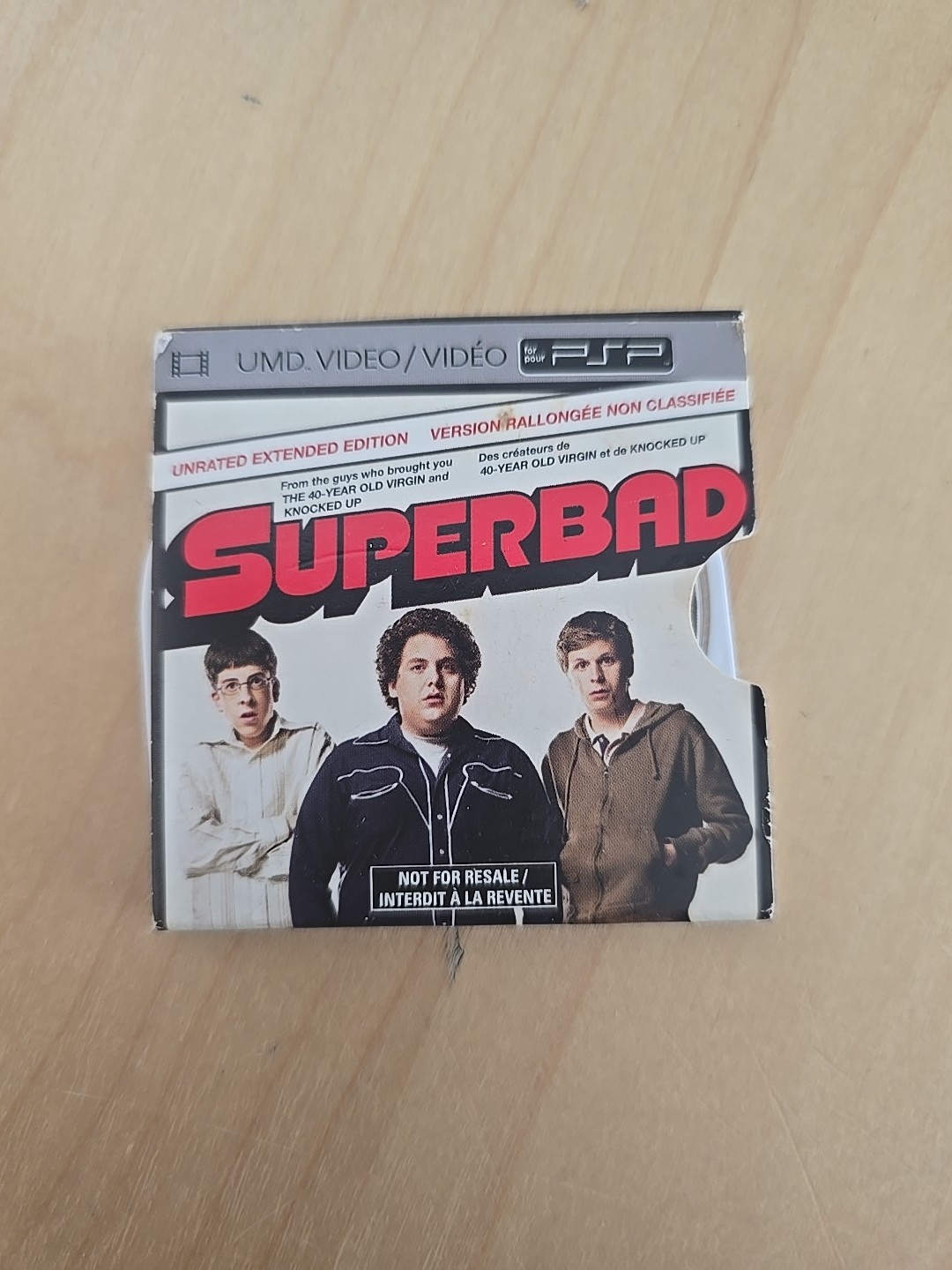 Superbad Unrated Extended Edition Playstation Portable PSP UMD Movie Pre-owned