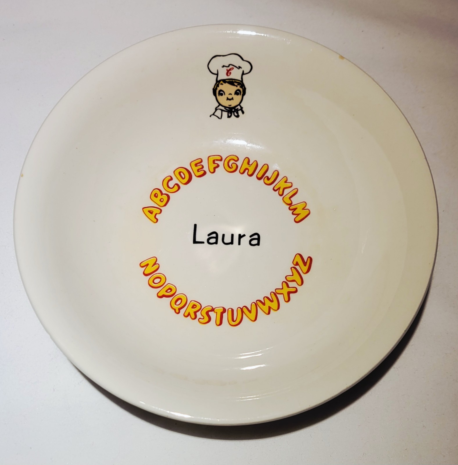 Campbells Soup Alphabet Name Bowl