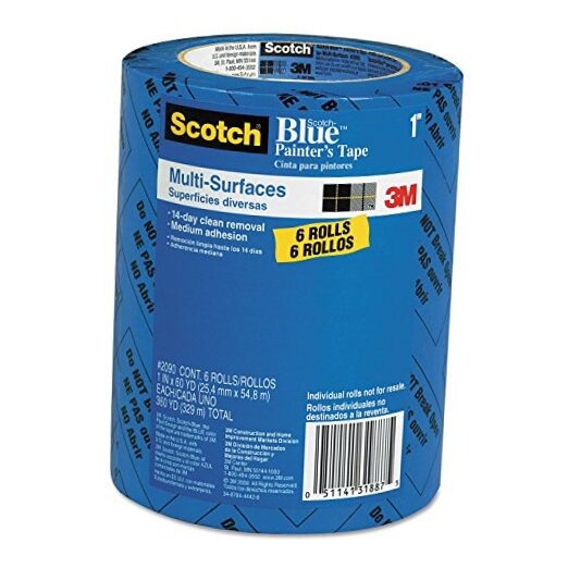  1 Blue 2090-24EVP.94 in. x 60 yd. Scotch Painters Tape 6 Pack (Pack of 1)