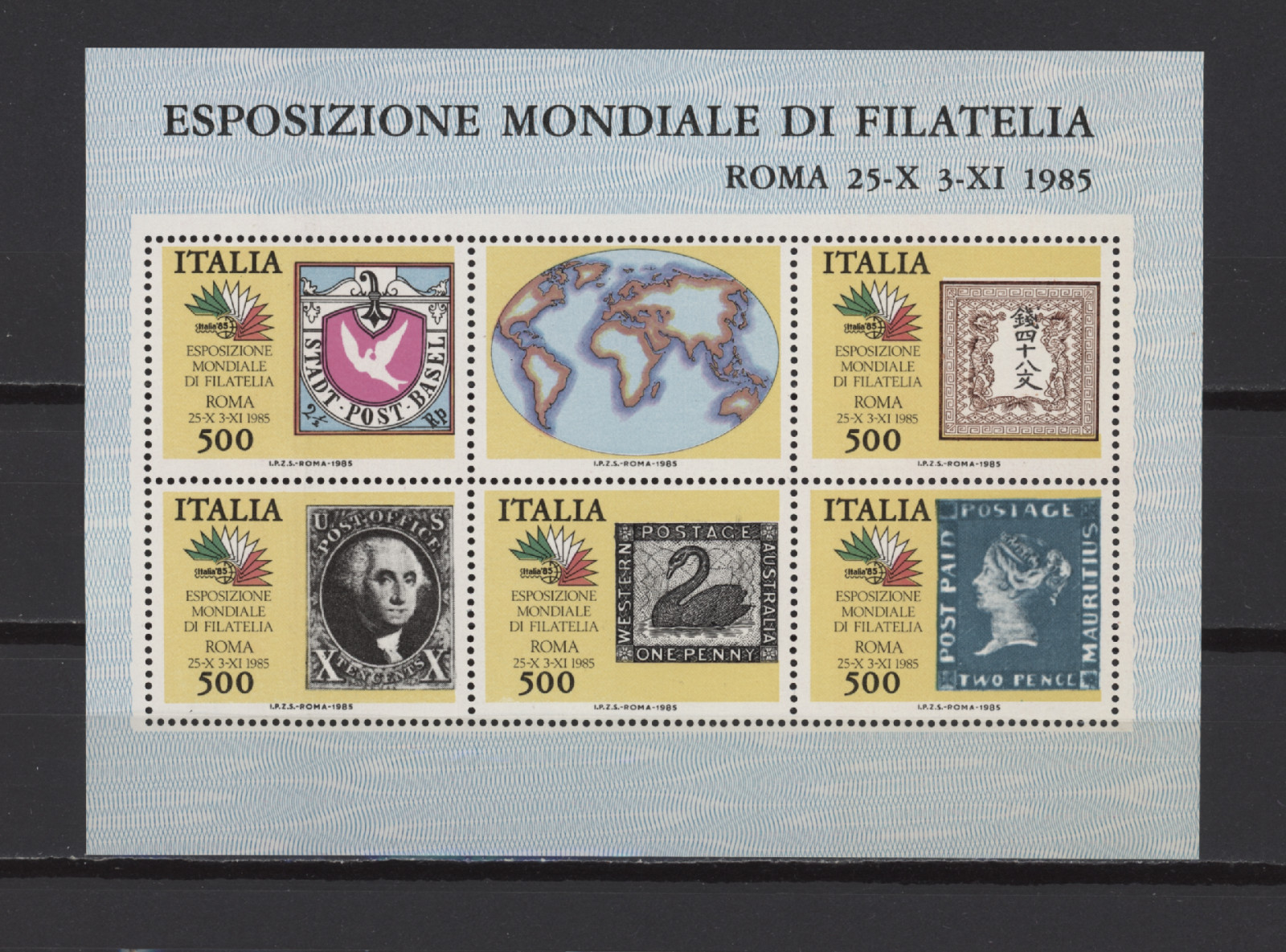 s58695 ITALY MNH** 1985 Expò Philately s/s