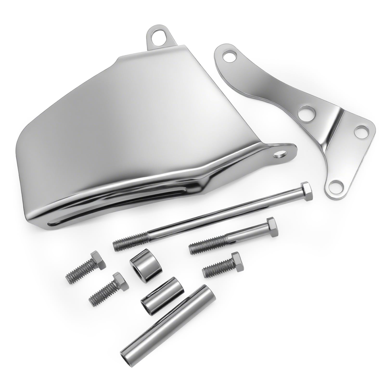 Daola888 Long Water Pump Alternator Bracket, Black, Compatible with Silver 