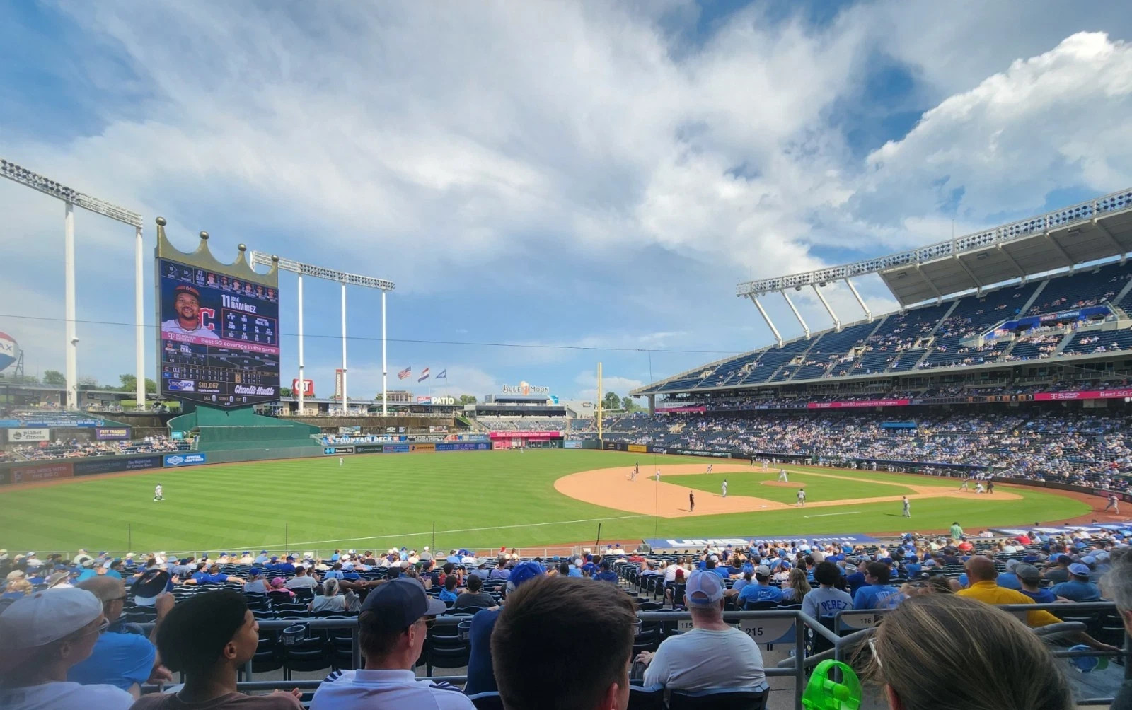 Up to 4 Kansas City Royals tickets vs Brewers SUN April 5 GREAT VIEW @ Kauffman