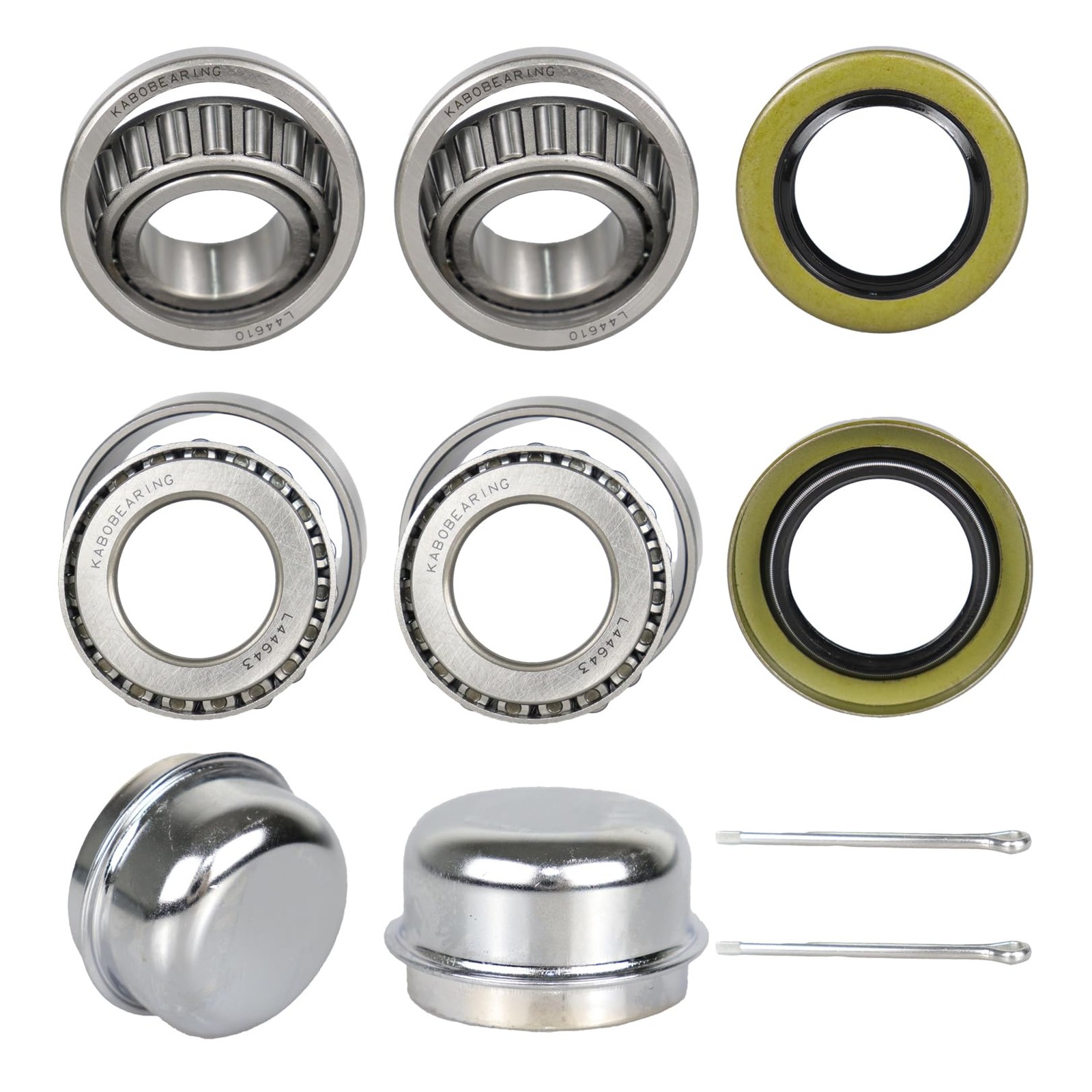 KABOBEARING 2 Set Fits 1" 2000 Lbs Axles Trailer Wheel Hub Bearings... 
