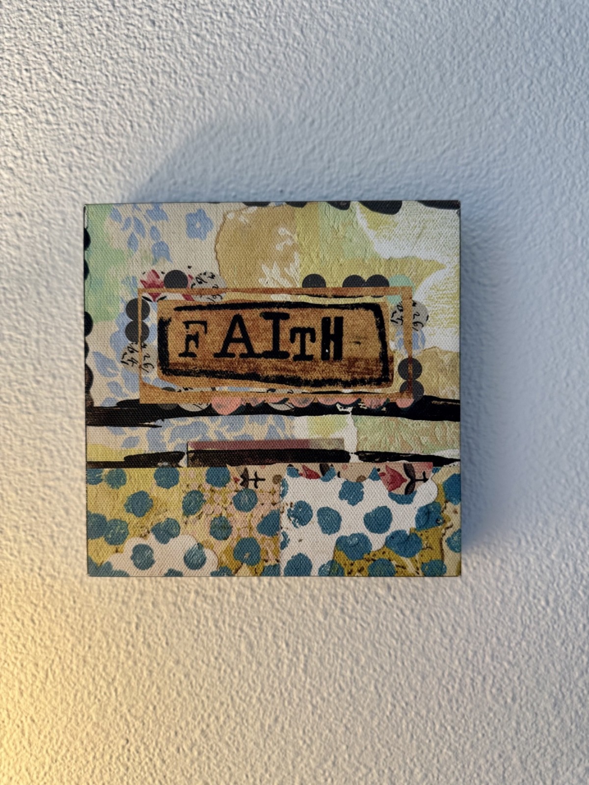 Kelly Rae Roberts “Faith” 6x6 Inspirational Wall Art Canvas DEMDACO 2011