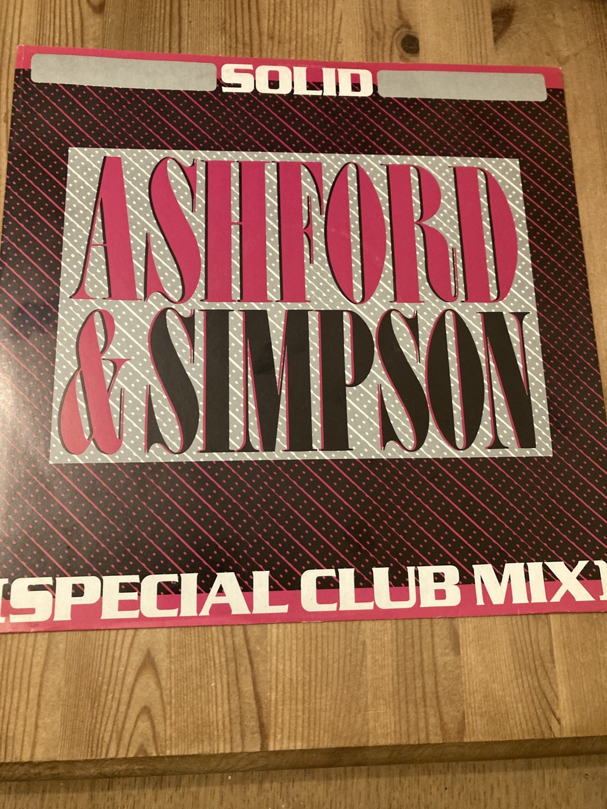 Ashford and Simpson Solid 12" Vinyl Record Single club Mix VG+ Condition