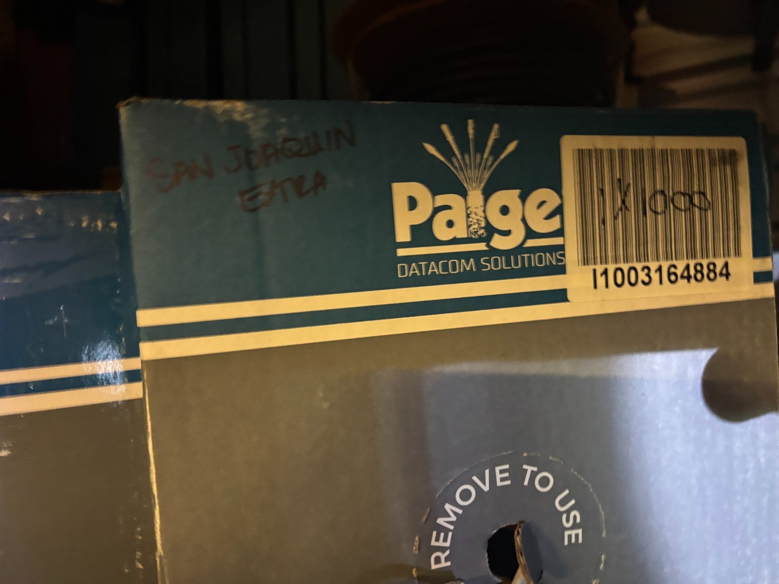 Paige 258300310 Plenum GameChanger Cable 1000', 22 AWG, 8 Conductors, 4PR, yello