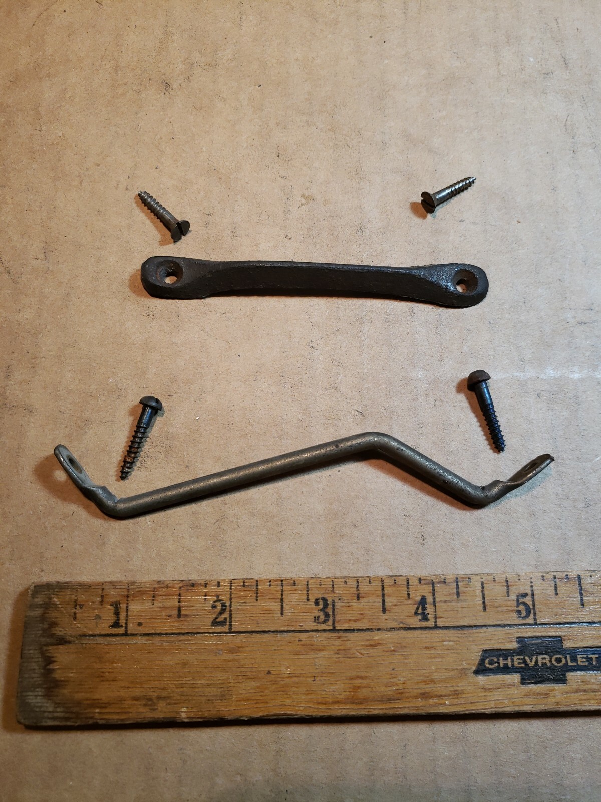Antique Vintage Pump Reed Organ keyboard brackets #1121