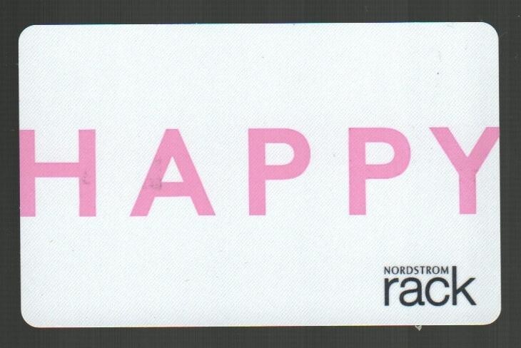 NORDSTROM RACK Happy ( 2017 ) Gift Card ( $0 )