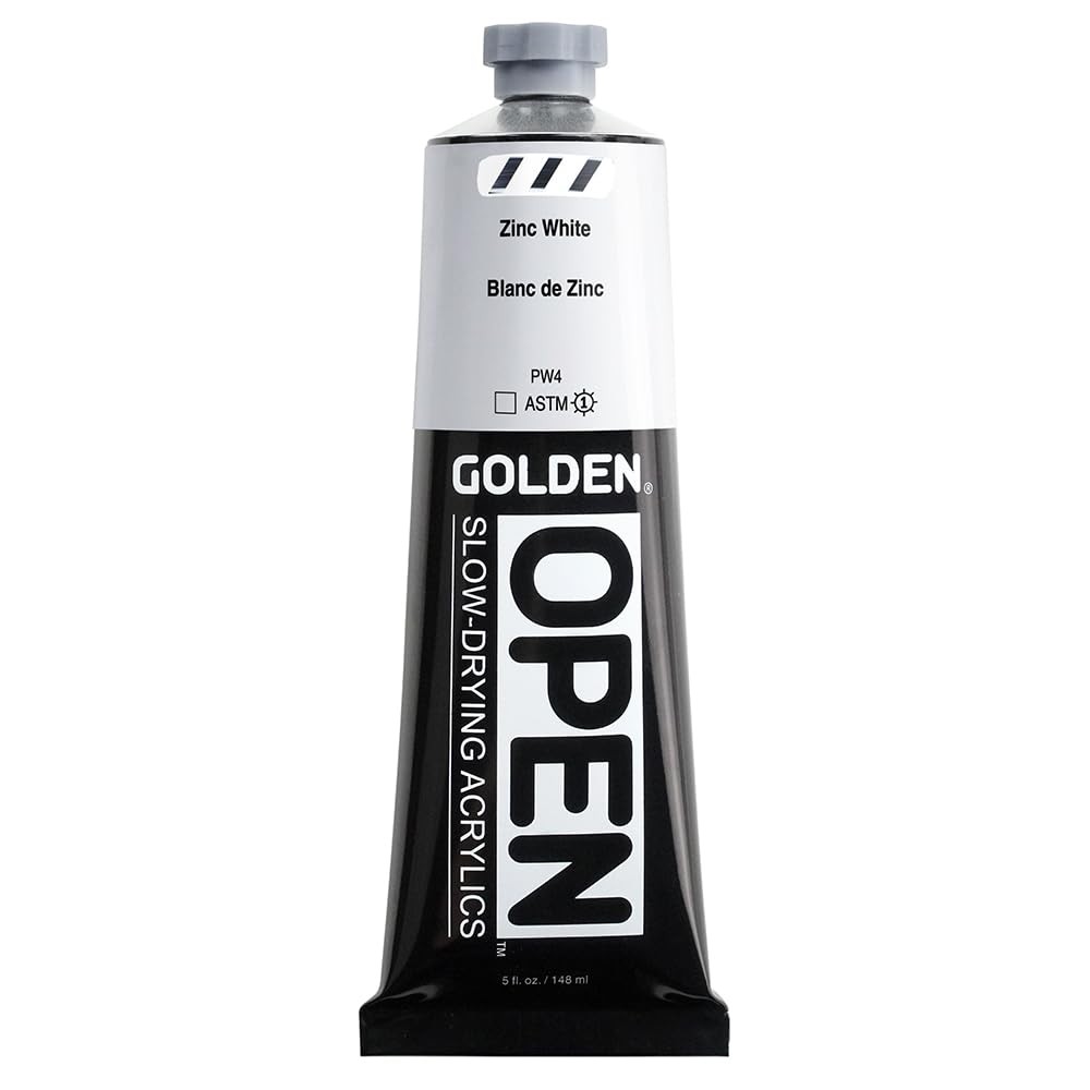 Open 5oz Zinc White Color Paint - Fast Dry, Smooth Application