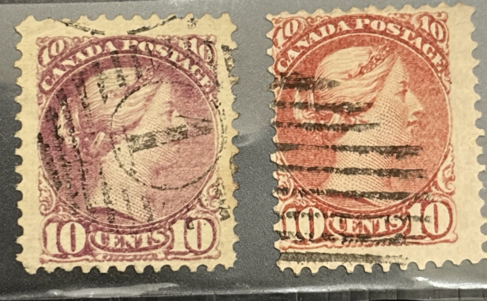 CANADA - # 40 QV 10c Used Color Varieties - CV $180