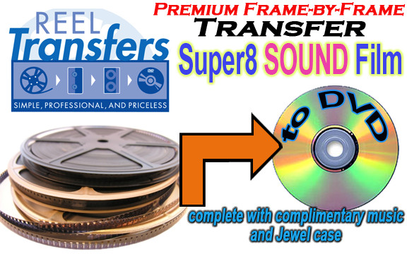 Frame-by-Frame transfer of Super 8 SOUND film to DVD 