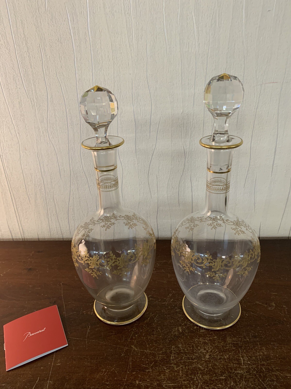2 Récamier Model Carafes In Baccarat Crystal (Price Per Unit)