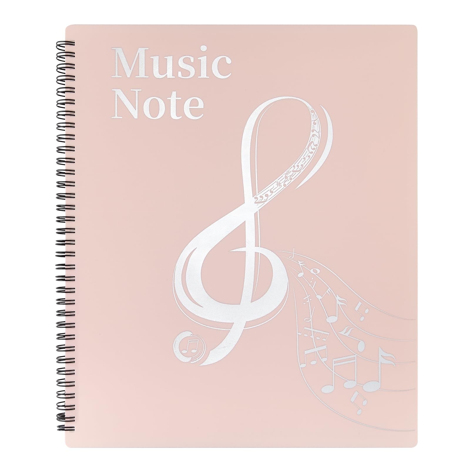 MUDOR Sheet Music Folder for Page 8.5X 11 Inches, Pink 
