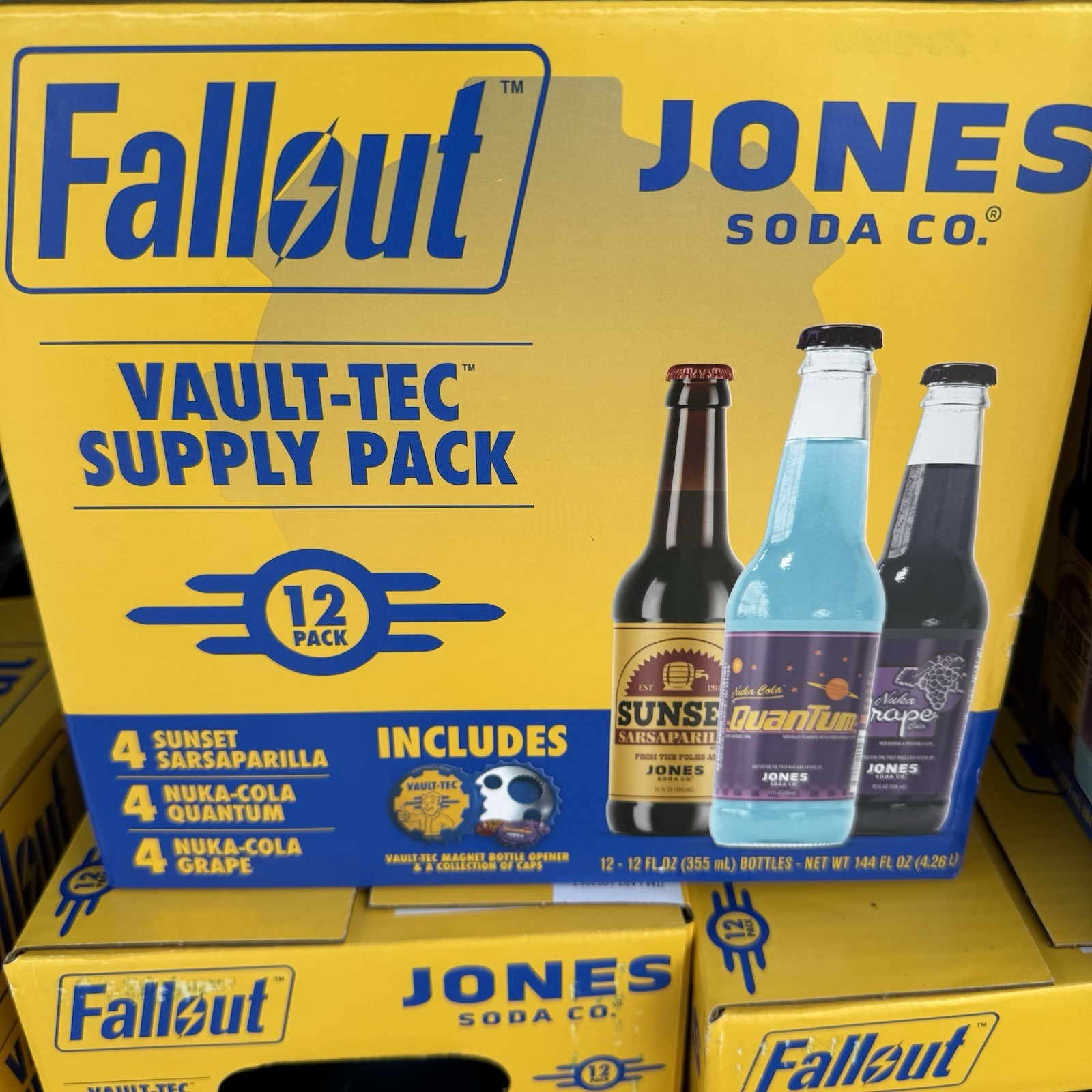 Fallout Jones Soda Co Vault-Tec Supply  12 Pack Limited Edition Local Pickup
