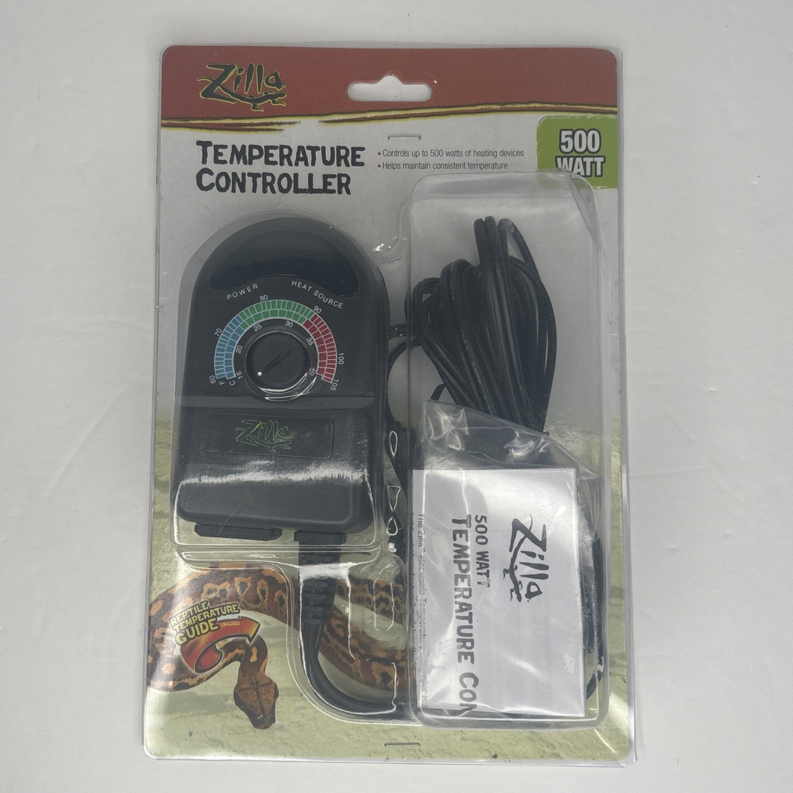 Zilla Reptile 500 Watt Temperature Controller, New