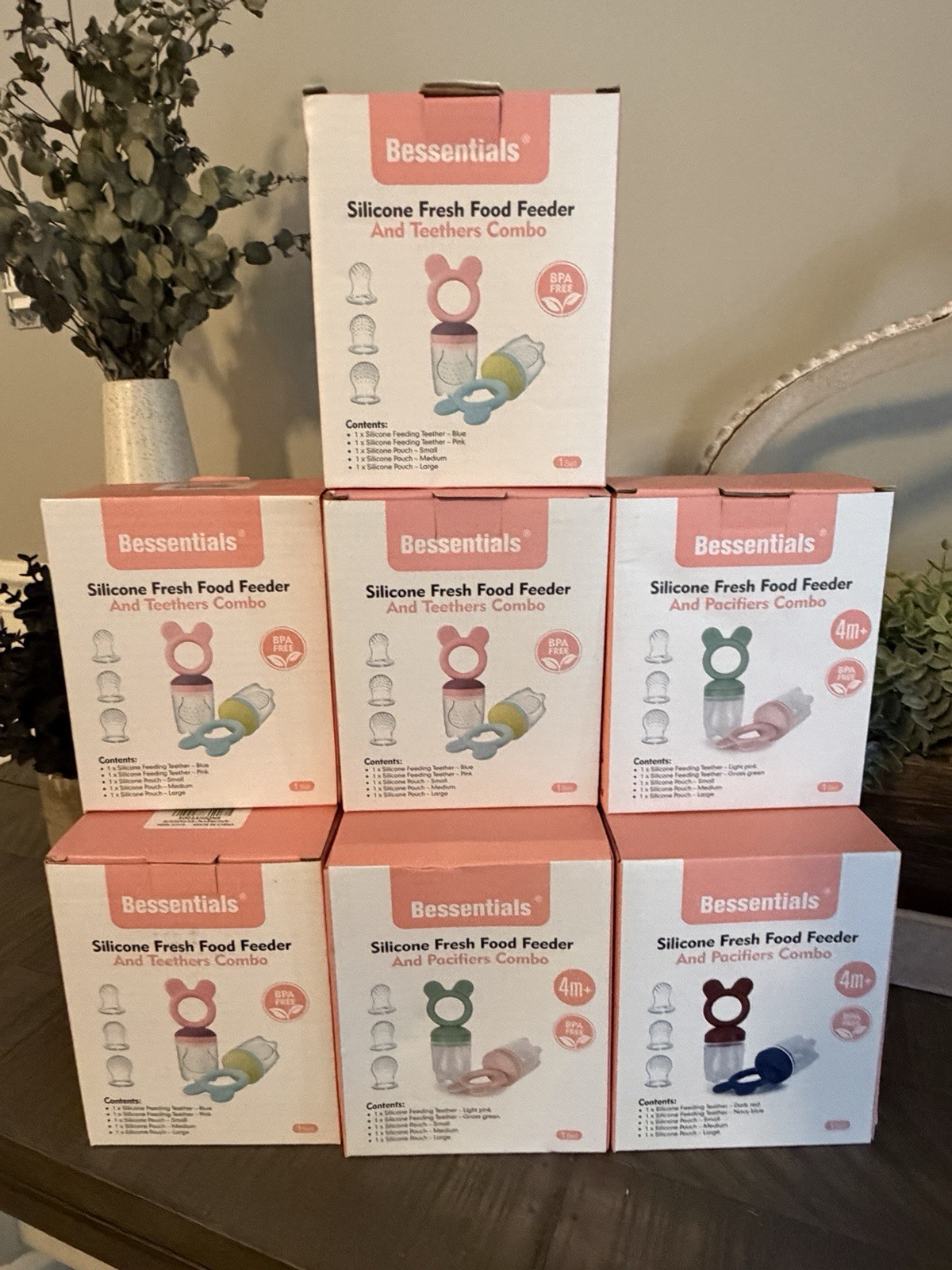 Bessentials Baby Fresh Fruit Food Feeder 2-Pack Silicone Mesh CASE PACK OF 12