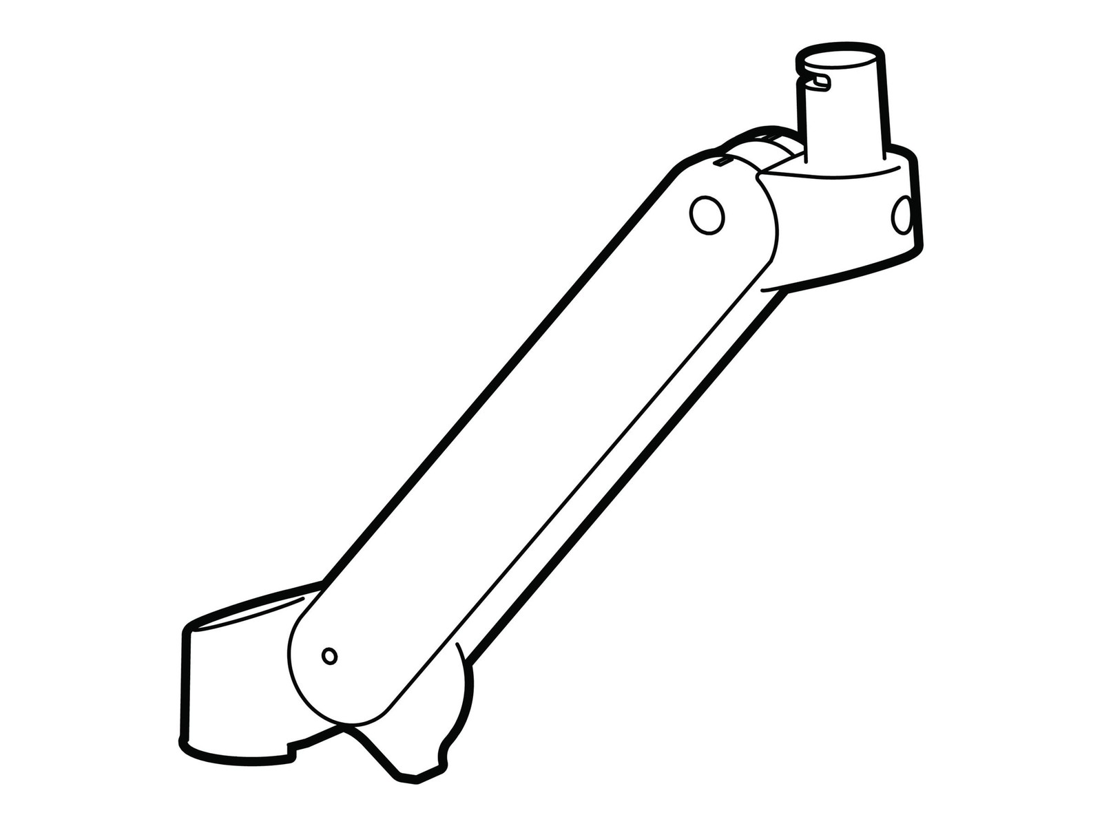 Ergotron 98732292 Mounting Arm for Pole - Black