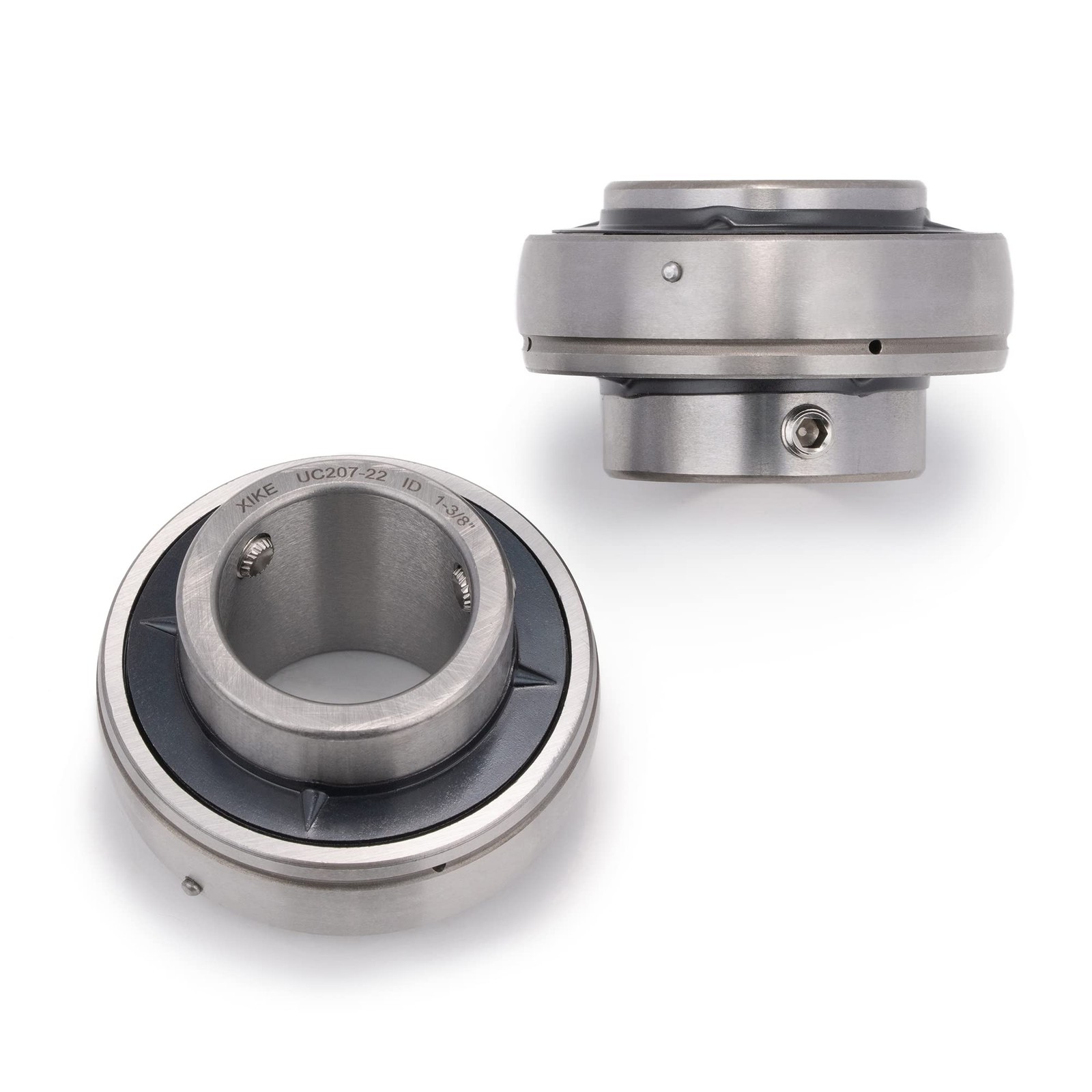 Chrome Steel UC20722 Bore 13/8" Insert Ball Bearings Fits P207/F207 2 PCS