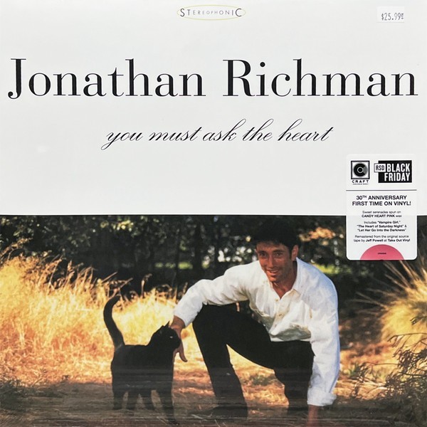Jonathan Richman ‎– You Must Ask The Heart LP New SEALED rsd pink vinyl