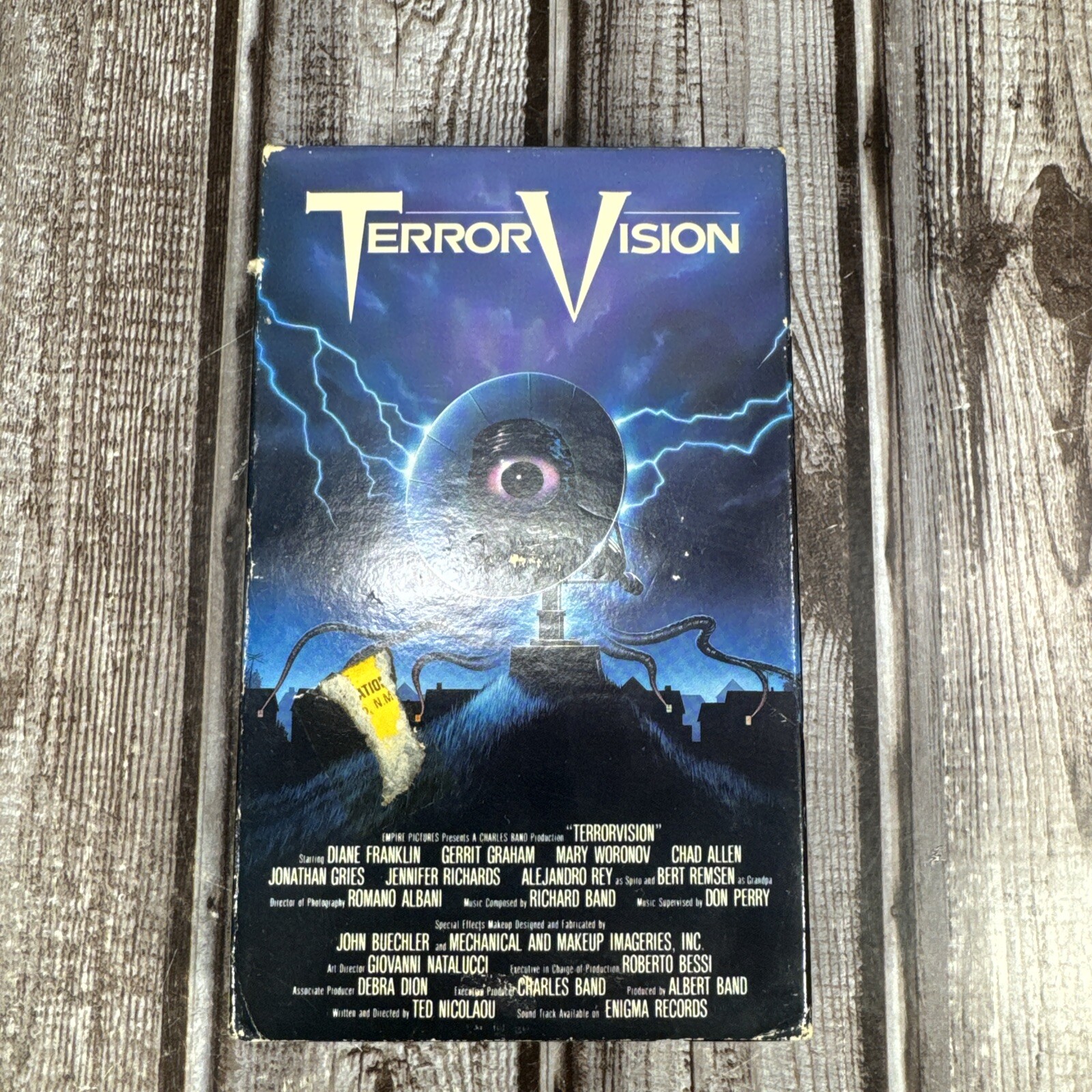 TerrorVision 1986 Ted Nicolaou, Mary Woronov HORROR TURKISH NOT VHS BETAMAX TAPE