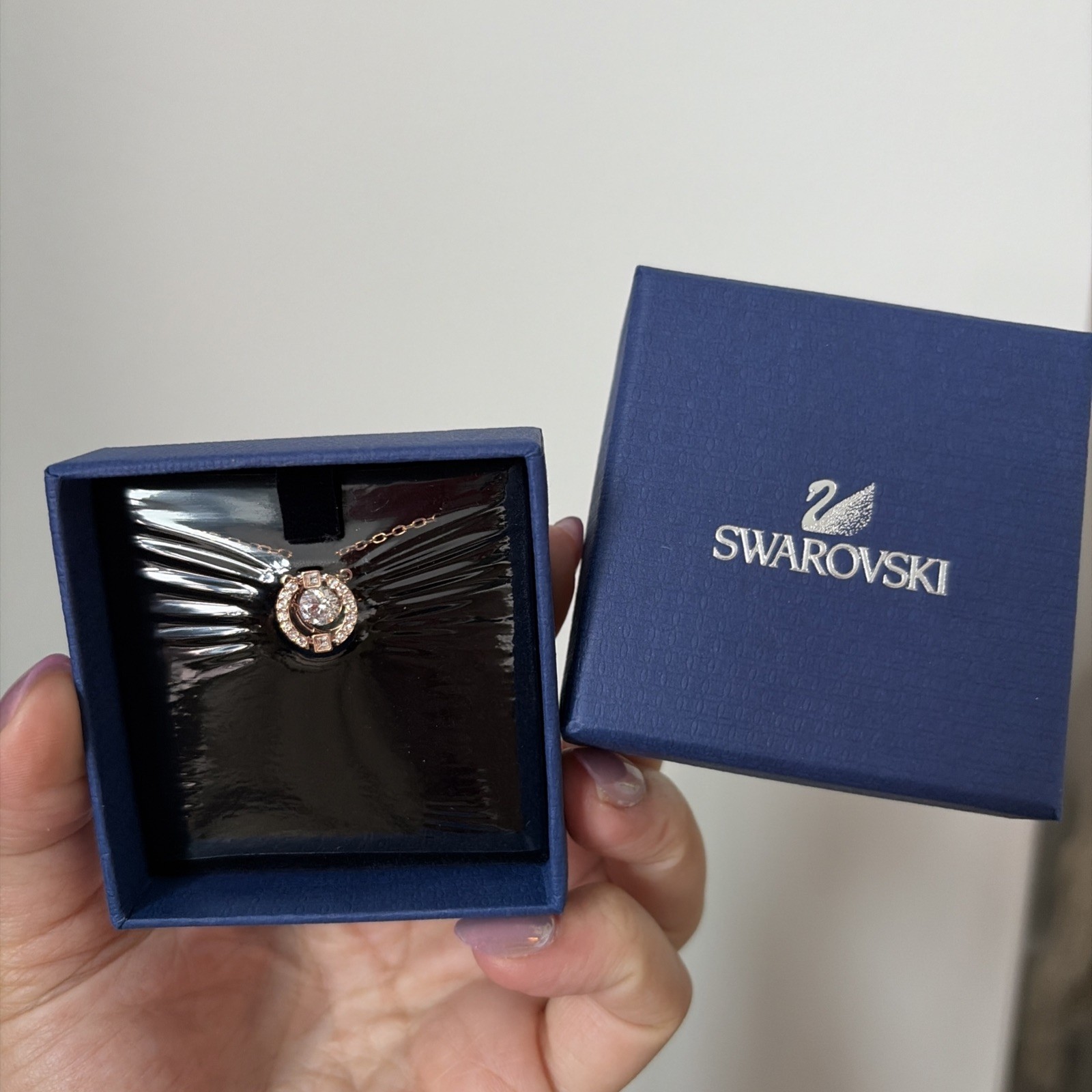 NIB - Swarovski Gold Crystal Necklace