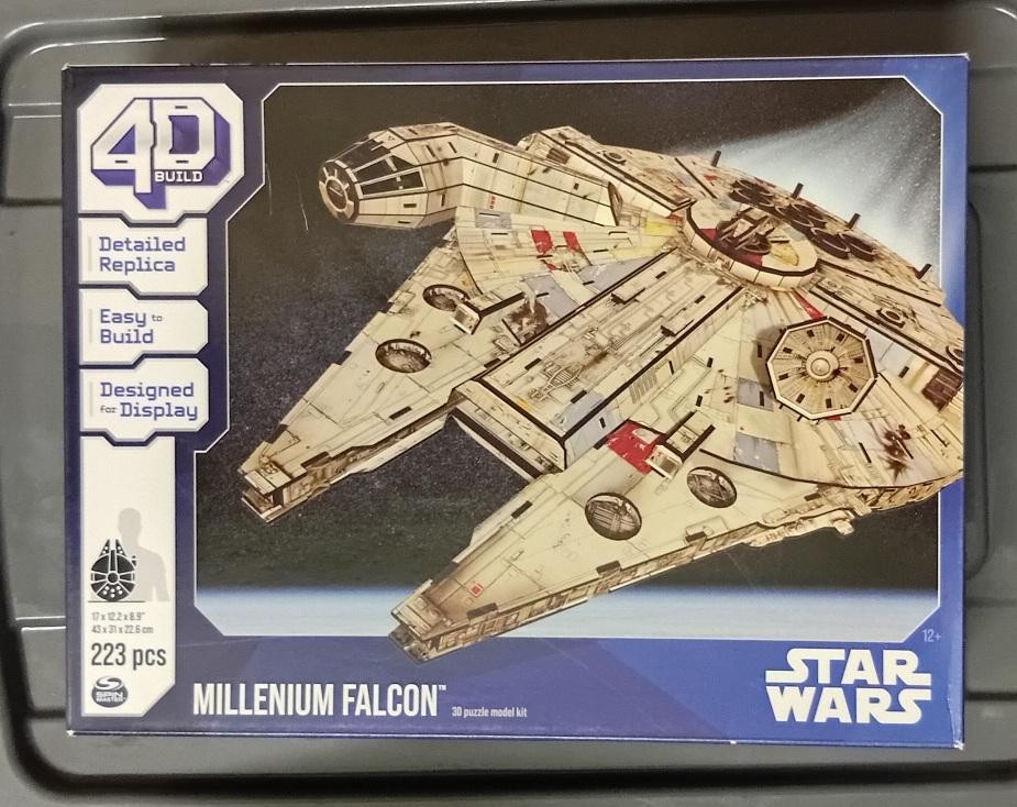 Unreleased Star Wars 4DBuild Puzzle Millennium Falcon Mockup packaging prototype