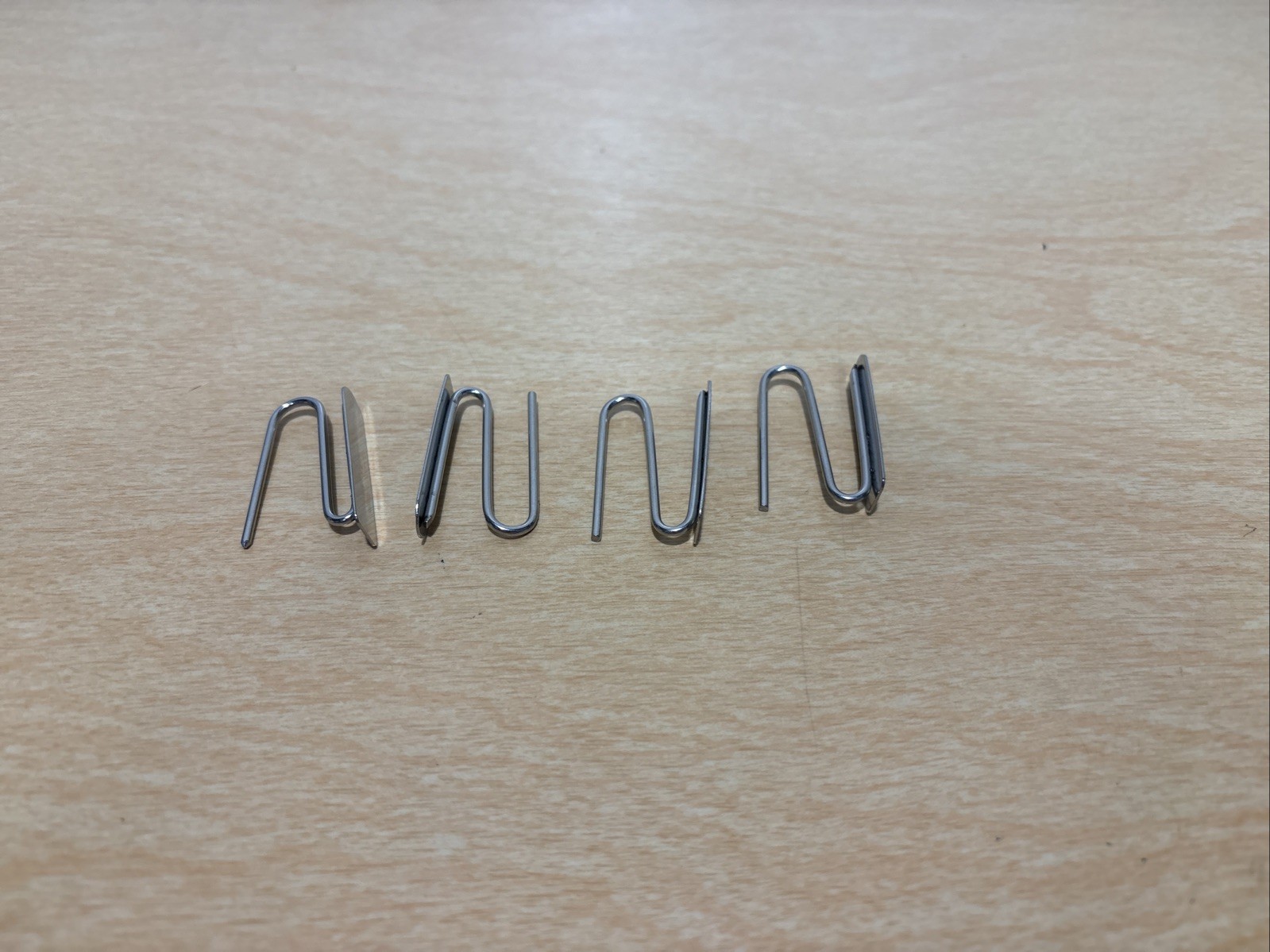 4 Pottery Barn Drapery Curtain Hooks Silver Metal Replacement Clips