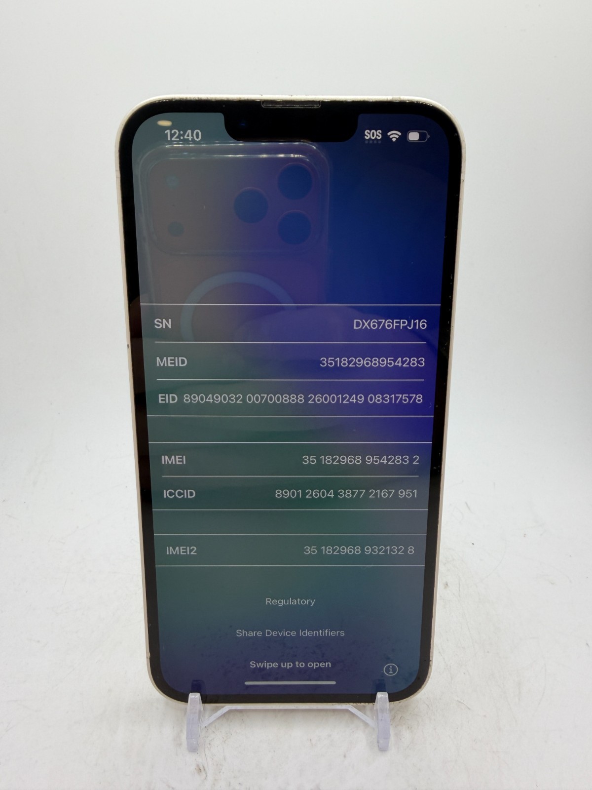 Apple iPhone 13 - Starlight - 128GB - as-is for salvage/parts/disassembly