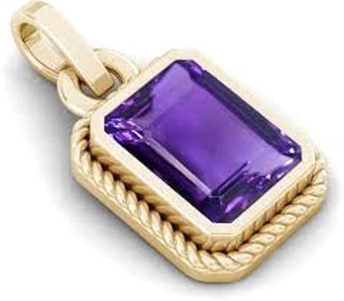 15.00 Ratti 14.50 Carat Natural Quality Katela Amethyst Gold Plated Pendant/Lock