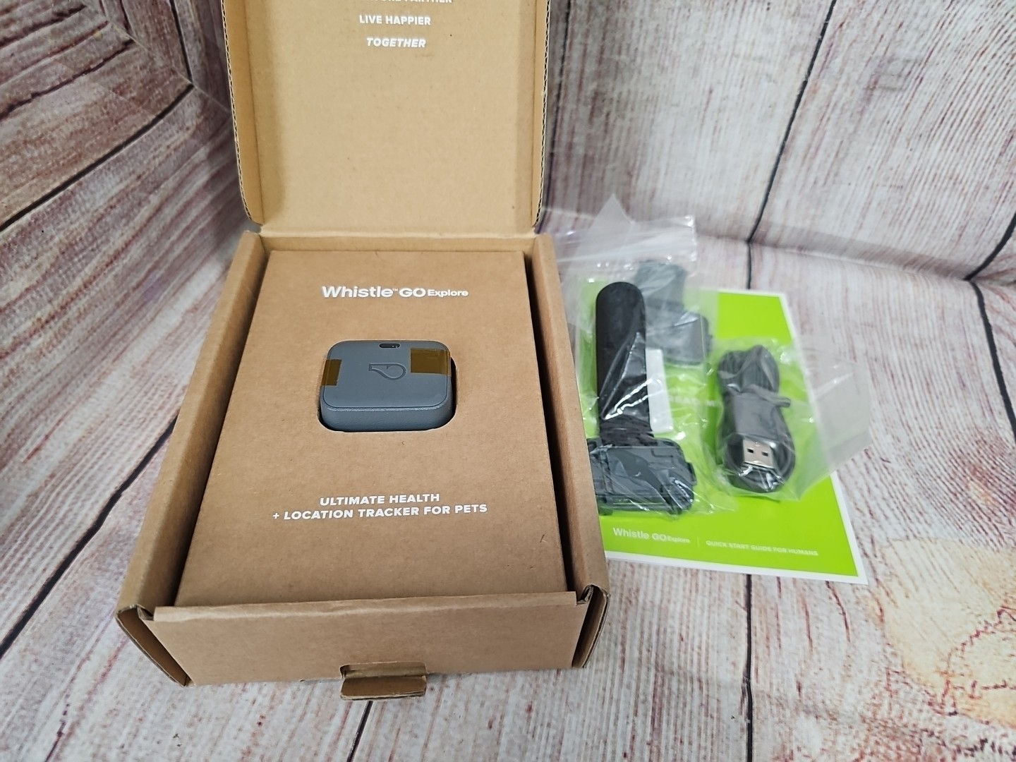 NEW Whistle GO Explore Pet GPS Tracker & Health Monitor Open Box