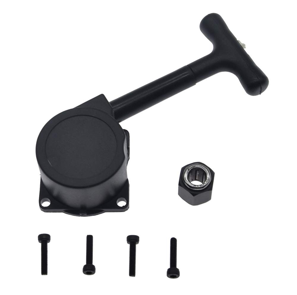 RC Nitro Car Pull Starter R020 Recoil Start & 12mm Hex Nut Way Bearing for 1/...