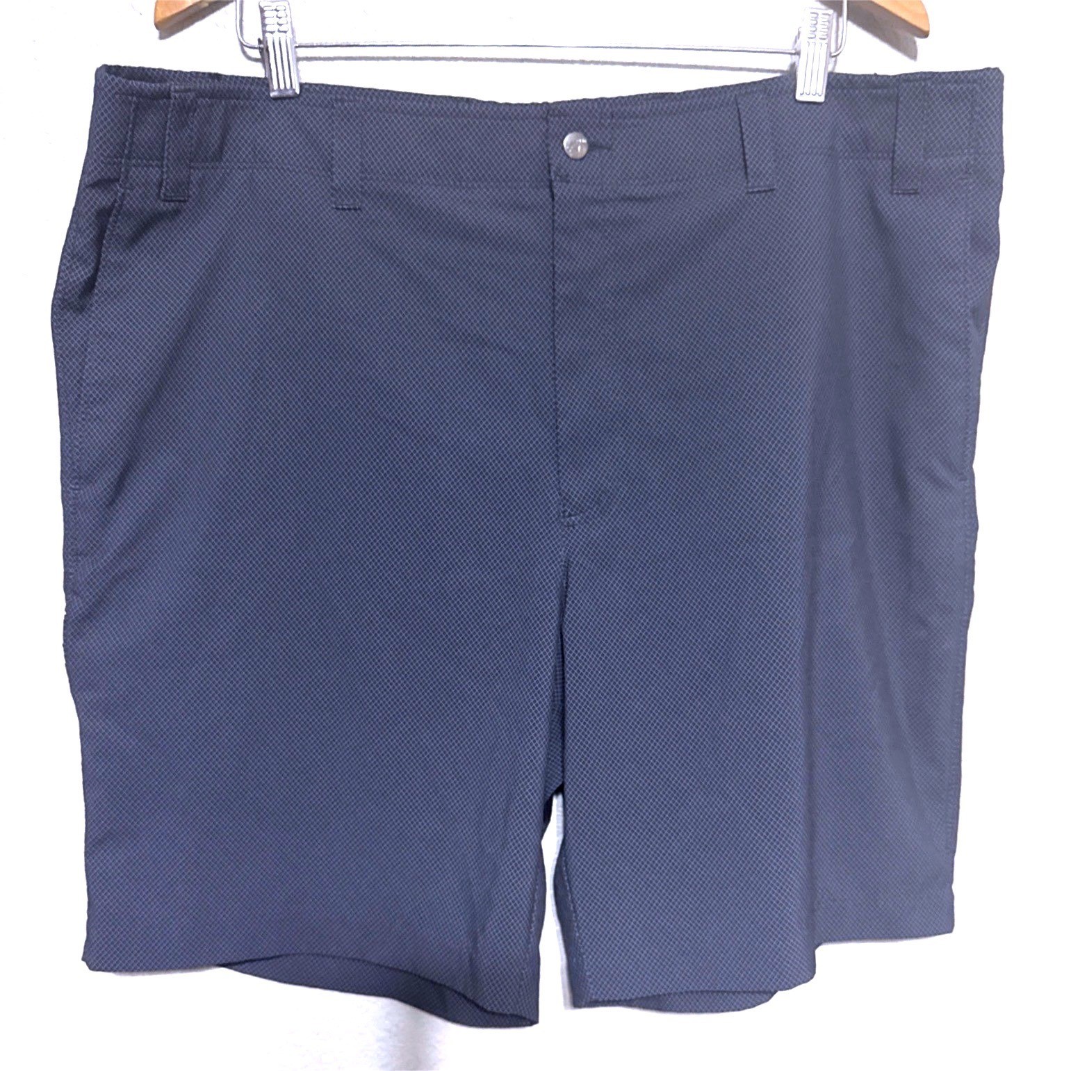 Callaway Golf Shorts Men's 42 Blue Diamond Print Performance Casual Lightweight