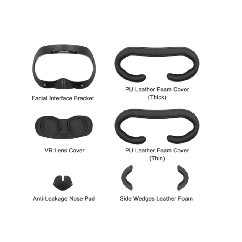 VR Face Cushion Eye Pad Set With PU Leather And Memory Foam Pad