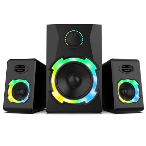 OROW Computer Speakers,40W PC Speakers with Subwoofer,Gaming AC powered
