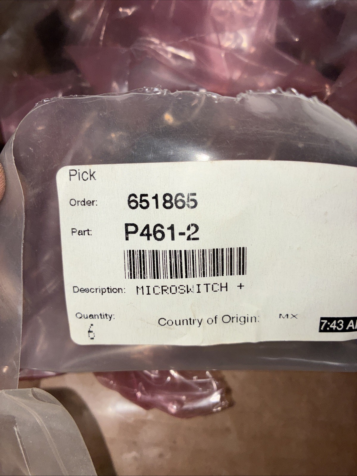 (QTY:2) New Rotary Lift P461-2 Microswitch Kit