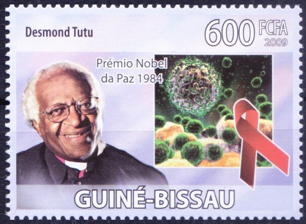 Guinea Bissau 2009 MNH, Desmond tutu  Nobel Peace Prize winner  [B5]