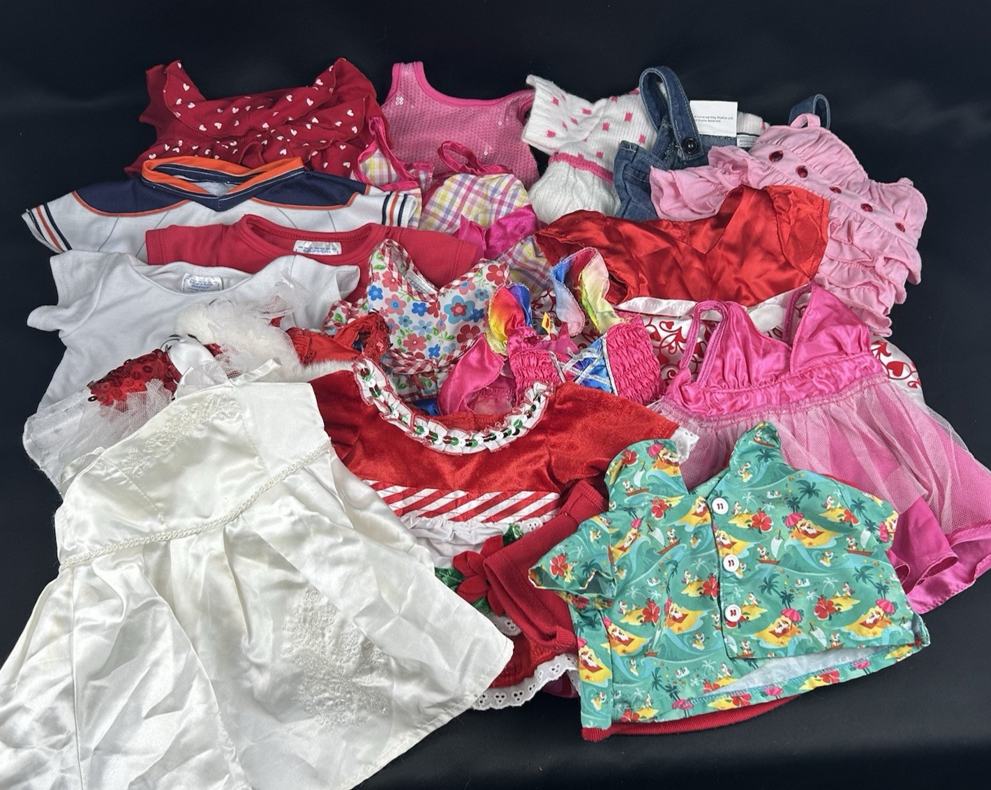 Build A Bear Clothing Lot With Dresses Shirts Shoes Batman Boxers & More