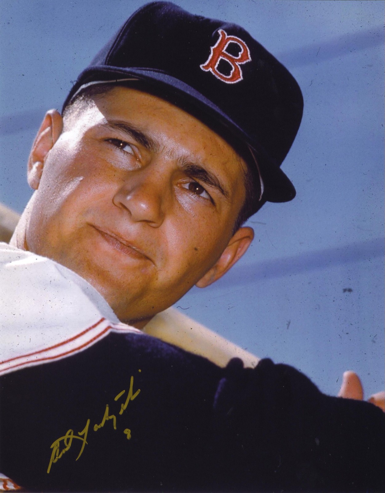 Carl Yastrzemski Signed 8X10 RP Photo BOSTON RED SOX