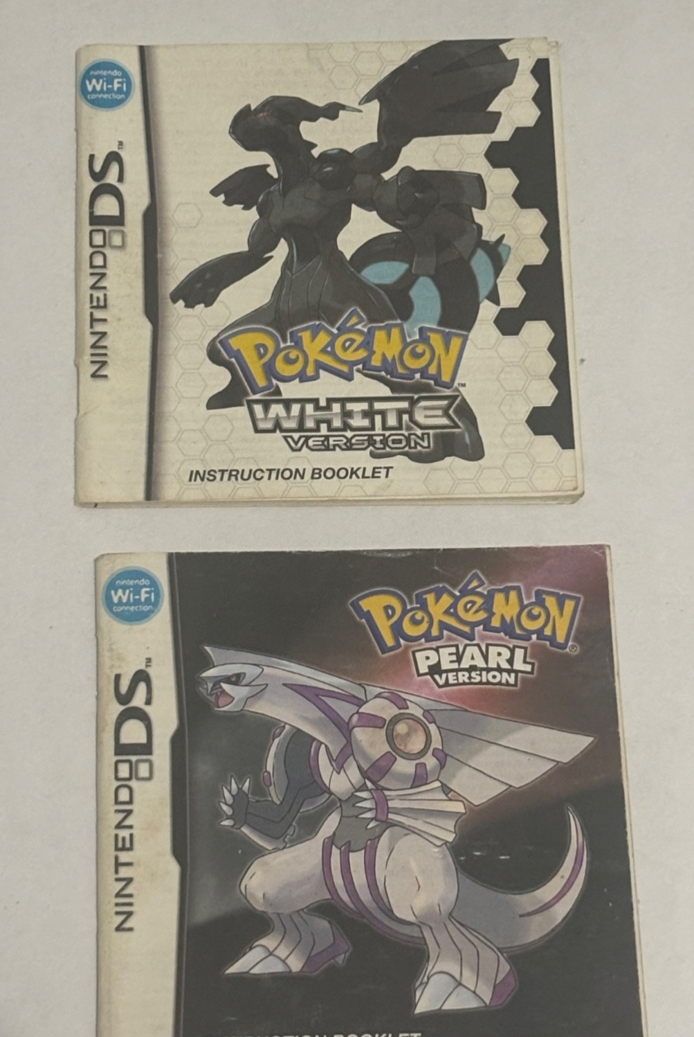 Pokemon White & Pearl Version Nintendo DS - 2x Manual / Instruction BookletsONLY